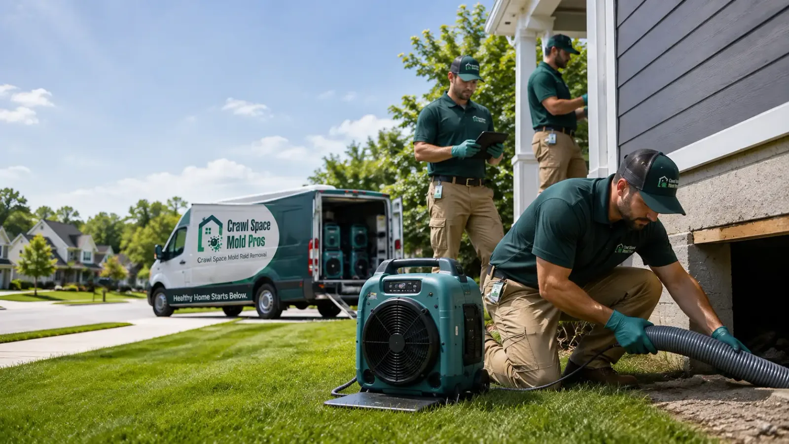 Crawl Space Mold Removal in Oxford, MA